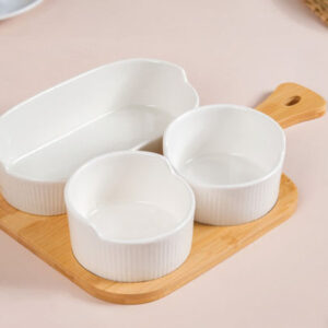 Ceramic Bowls And Oval Plate With Tray Ceramic Bowls And Oval Plate With Tray