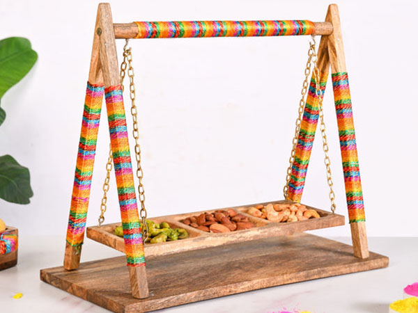 Detachable Swing Wooden Platter