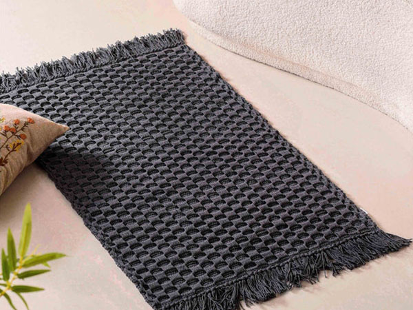 Ultra Soft Waffle Weave Handmade Cotton Floor Mat