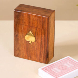 Wooden Playing Card Box