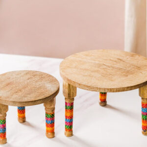 Wooden Round Table Platters